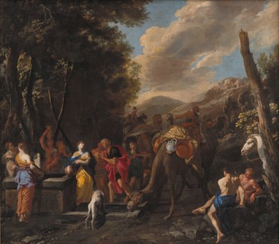 Rebecca and Eliezer at the Well by Domenico Gargiulo